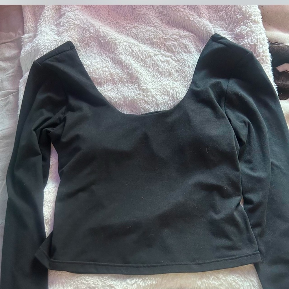 Black Long Sleeve Women's Top